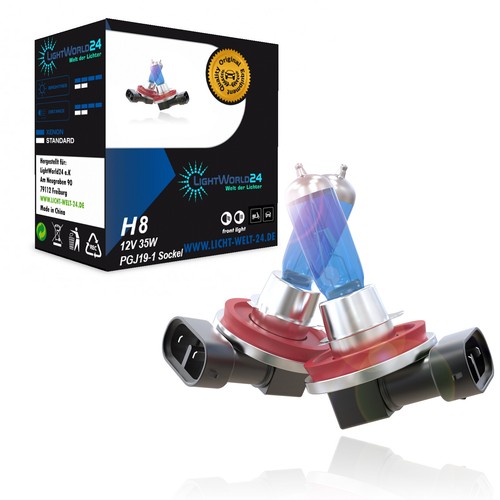6000k 12v 35w xenon - h8, look